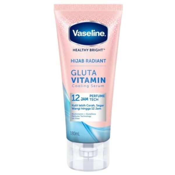 VASELINE HEALTHY BRIGHT HIJAB RADIANT GLUTA VITAMIN COOLING SERUM 180ML
