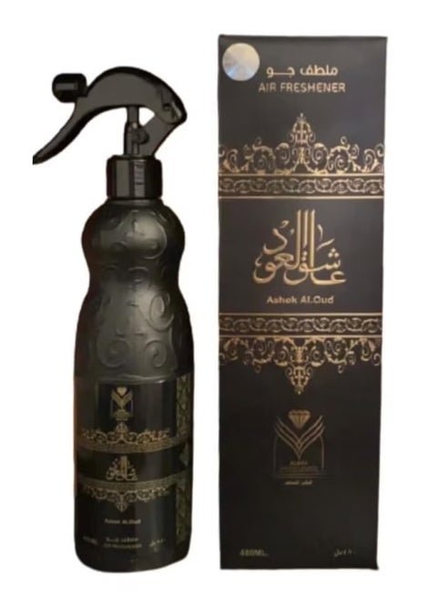 2026/07/1000938060.jpg معطر منزل عاشق العود شفاف 500ملليلتر - الصورة 1
